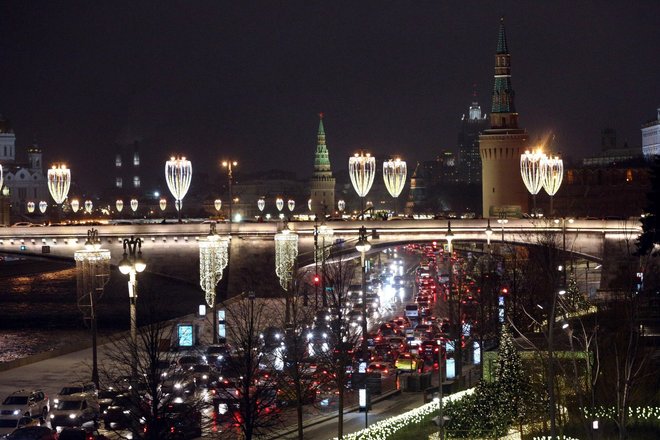 Вечерние пробки в Москве 30 декабря