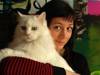Content image for: 478943 | Яна Франк со своим котом Федором, который вдохновлял ее много лет