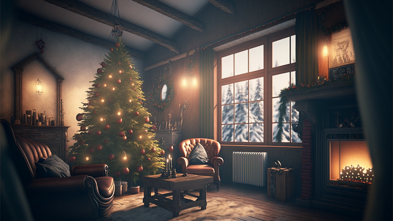 karakat_Christmas_interior_in_brutal_style_cozy_photorealistic__e654d798-1553-48e5-b360-63b5556465de.png