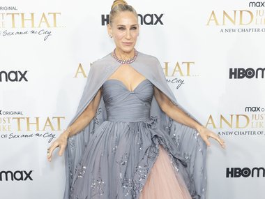 Сара Джессика Паркер на премьере сериала «И просто так» в Нью-Йорке, 2021 год Сара Джессика Паркер на премьере сериала «И просто так» в Нью-Йорке, 2021 год