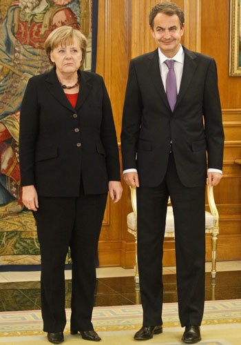 С премьер-министром Испании Хосе Луисом Родригесом Сапатеро, март 2011 года