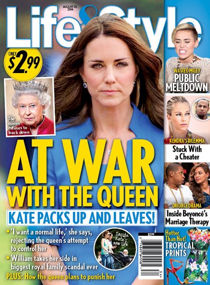«На тропе войны с королевой» — так обозначил журнал Life&Style взаимоотношения Кэтрин и Елизаветы II