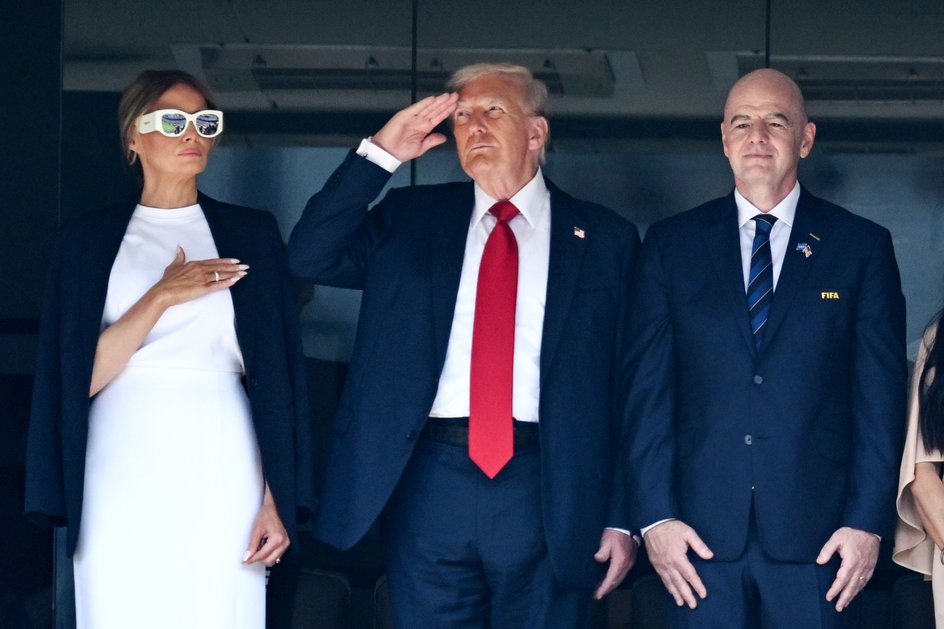 Мелания Трамп, Дональд Трамп, Джанни Инфантино Мелания Трамп, Дональд Трамп, Джанни Инфантино