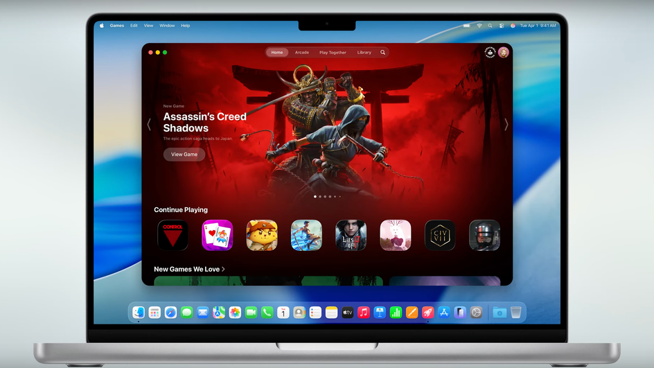 Приложение Apple Games в macOS 26 Tahoe Приложение Apple Games в macOS 26 Tahoe