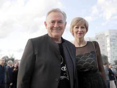Юрий Стоянов с женой Еленой в 2019 году