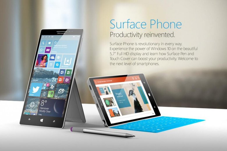 Один из концептов Surface Phone