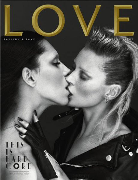 Скандальная обложка журнала Love с Леа Ти и Кейт Мосс