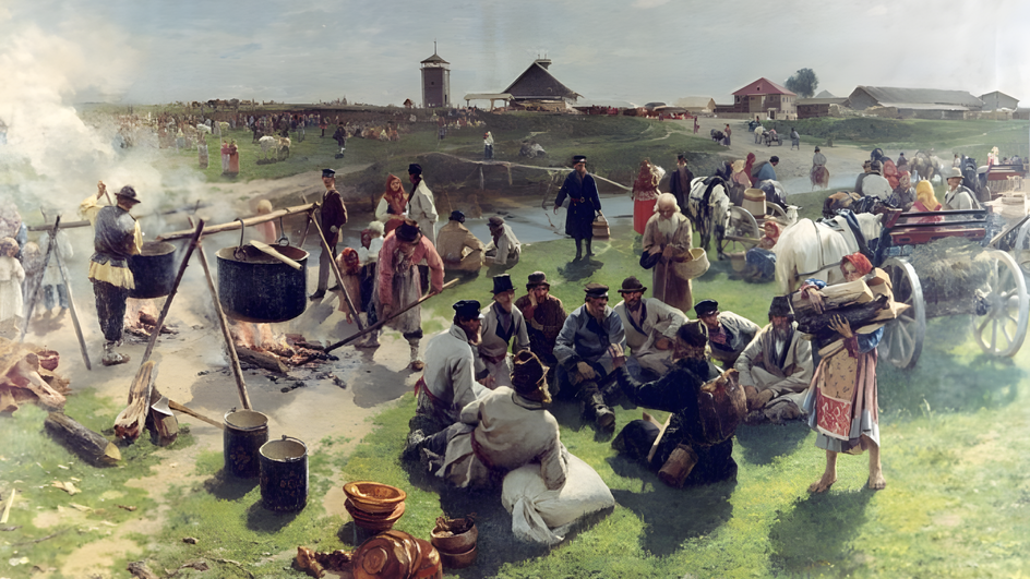 Осенины на Руси на картине И.М. Пряничникова Осенины на Руси на картине И.М. Пряничникова