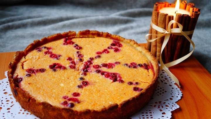 Пирог с клюквой на кефире: пошаговый рецепт с фото