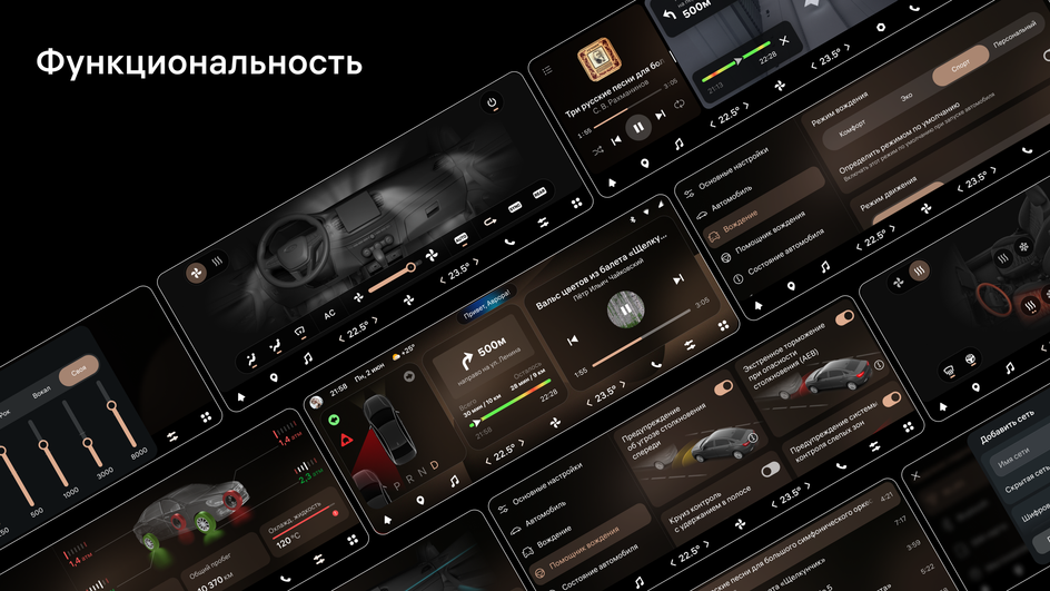 интерфейс Авроры для автомобилей интерфейс Авроры для автомобилей