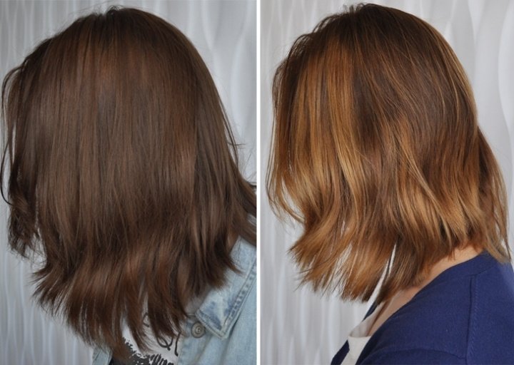 Цвет волос: до и после
