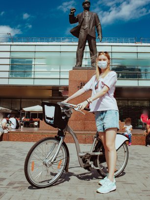 Slide image for gallery: 13472 | Для эксперимента я взяла самый распространенный велосипед для проката в Москве.