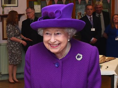 Slide image for gallery: 8412 | Elizabeth II purple