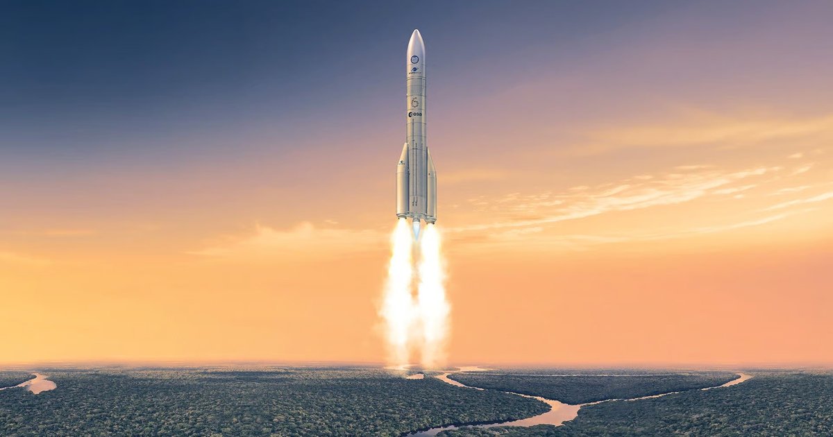 Как посмотреть первый полет ракеты-носителя Ariane 6