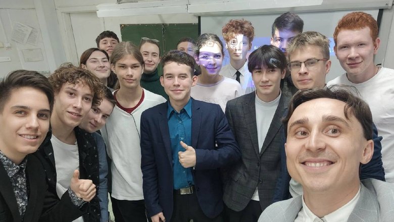 Артем Малинин с учениками