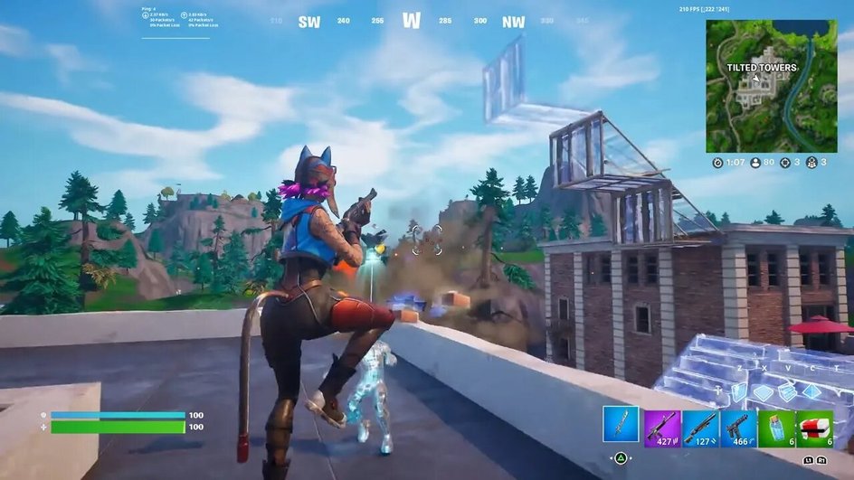 Скриншот геймплея Fortnite Скриншот геймплея Fortnite