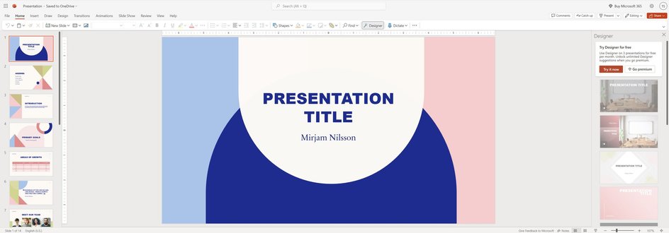 PowerPoint доступна в виде программы для презентаций, а также в браузере