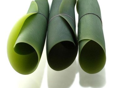 Slide image for gallery: 2994 | Вечнозеленые небьющиеся тарелки можно всячески мять и даже сворачивать в трубочку