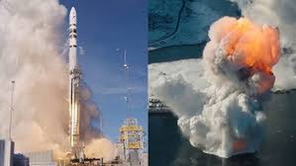момент взрыва ракеты Spectrum момент взрыва ракеты Spectrum
