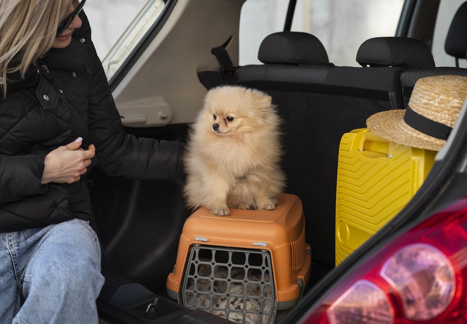 Перевозка животных в машине