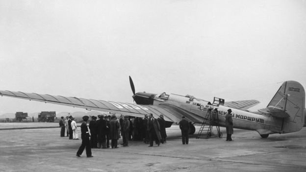 АНТ-25 на авиасалоне Ле Бурже в 1936 году. Фото: Getty Images. Источник: BBC News Русская служба