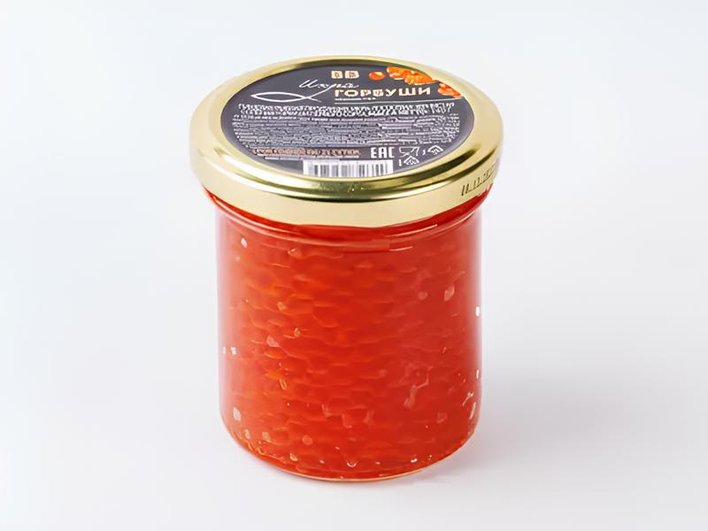 Икра горбуши зернистая красная ВкусВилл Икра горбуши зернистая красная ВкусВилл