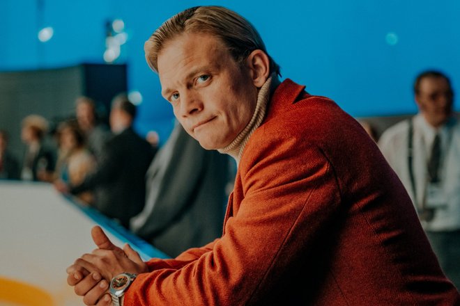 Евгений Ткачук на съемках фильма «Роднина»