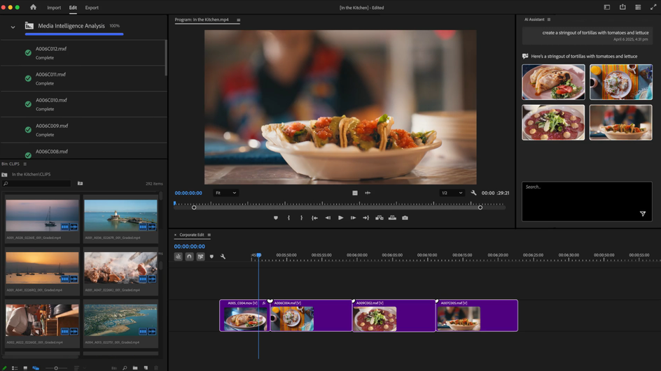 интерфейс новой функции в Premiere Pro интерфейс новой функции в Premiere Pro