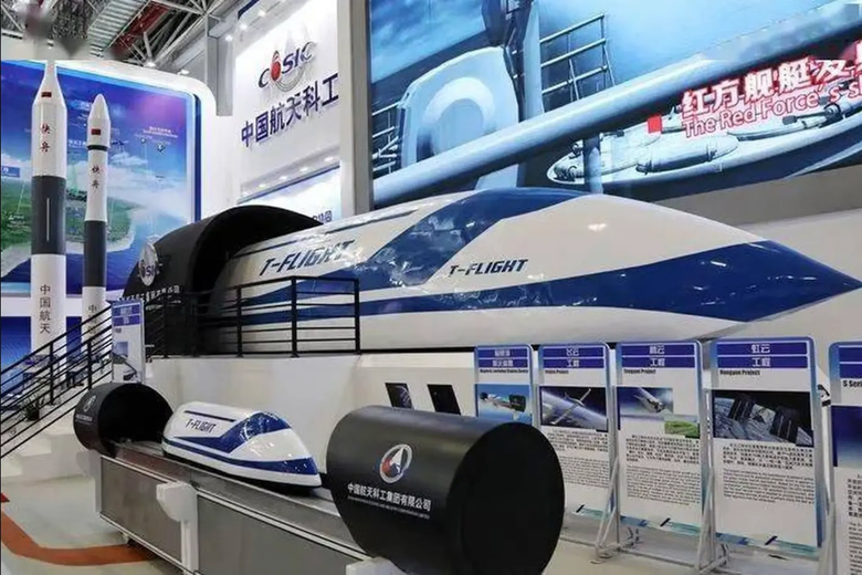 Прототип поезда на вакуумной подвеске T-Flight установил мировой рекорд скорости. Фото: CASIC