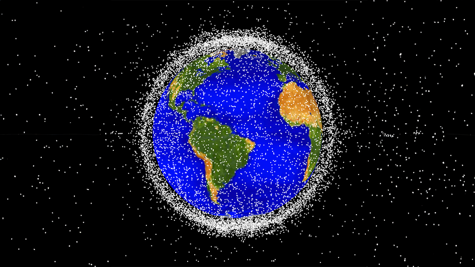Количество мусора на орбите Земли поражает воображение