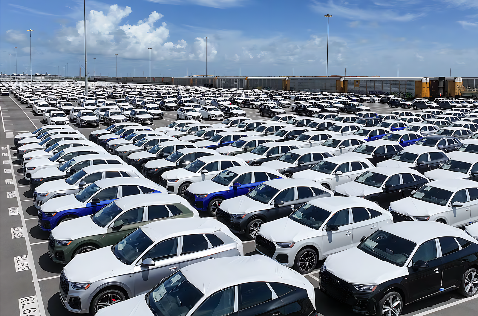 Автомобили Audi застряли в портах США из-за пошлин Трампа Автомобили Audi застряли в портах США из-за пошлин Трампа