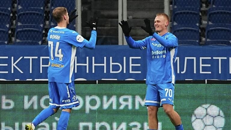 «Динамо» обыграло «Рубин» благодаря голу Тюкавина в пятом матче РПЛ подряд