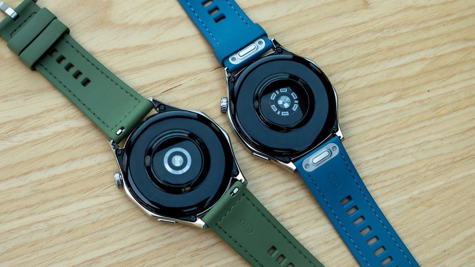 Посмотрите, как сильно изменились датчики в Huawei Watch GT 5 (справа)