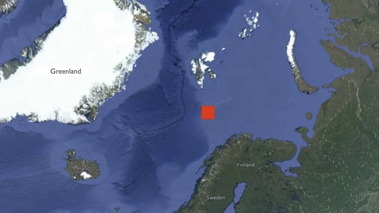 Карта того, где вулкан был обнаружен. Фото: UiT / Google