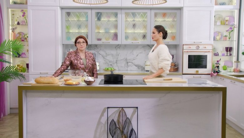 Роза Сябитова и Ляйсан Утяшева на съемках шоу «Вкусно с Ляйсан»