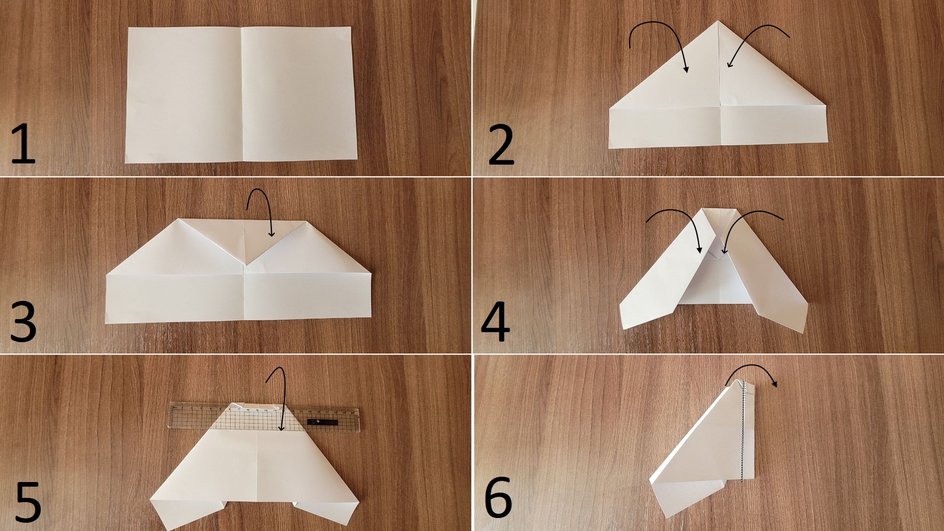 Собираем бумажный самолет-муху в несколько простых шагов