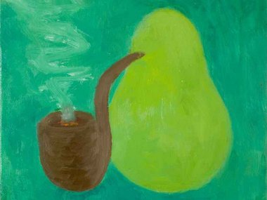 Slide image for gallery: 1862 | Scott Reeder - "Pear Painting" («Картина "Груша"») - 2011 – Маслом по холсту.