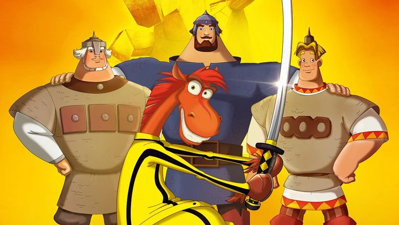 Постер к мультфильму «Три богатыря: Ход конем»