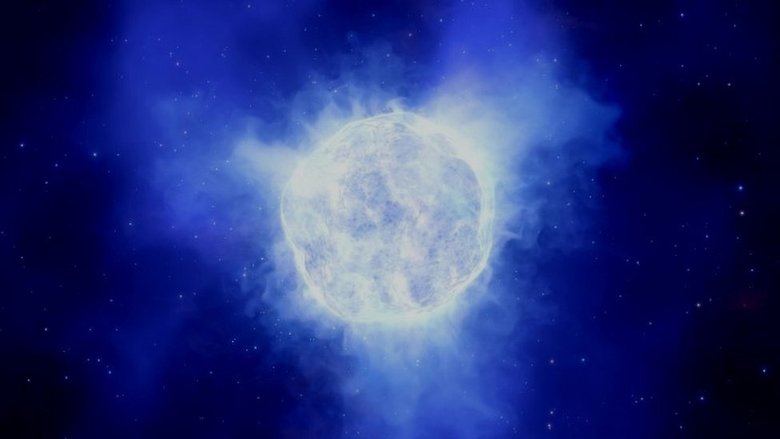 По мнению ученых, звезда до своего исчезновения могла выглядеть, как на этом рисунке. Фото: AFP