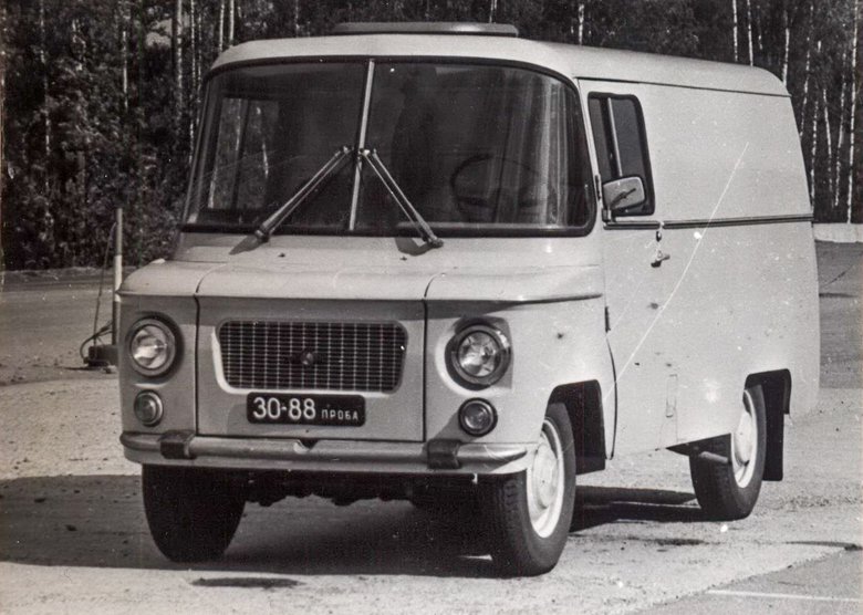  Фургон Nysa на испытаниях на полигоне НАМИ, 1973 г.