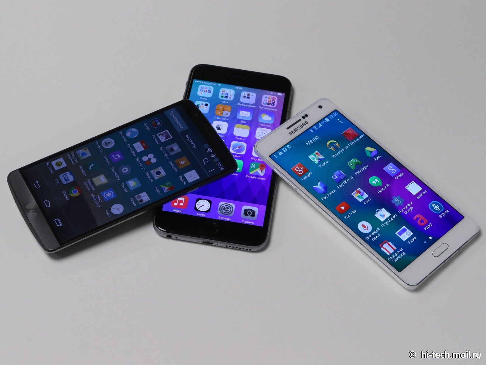 Фотоcравнение: Samsung Galaxy A7, Apple iPhone 6 Plus, LG G3 - Hi-Tech  Mail.ru