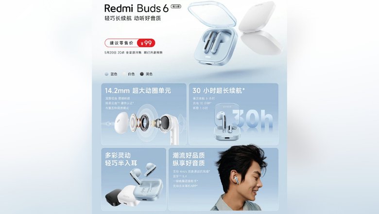 Характеристики Redmi Buds 6 Active Edition 