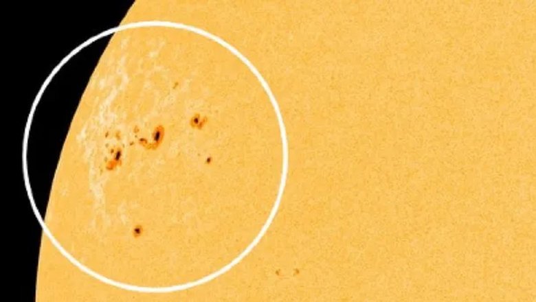 Архипелаг солнечных пятен. Фото: NASA/SDO/HMI