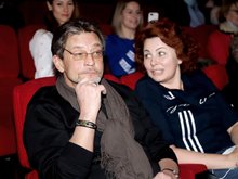 Александр Домогаров и Ирина Гуненкова на премьере фильма «Пальма», 2021 год