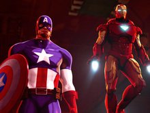 Кадр из Железный человек и Капитан Америка: Союз героев