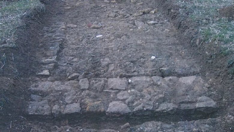 Стена римской виллы. Фото: Rupert Birtwhistle