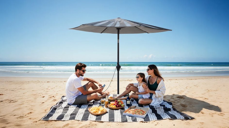 внешний вид Anker Solix Solar Beach Umbrella