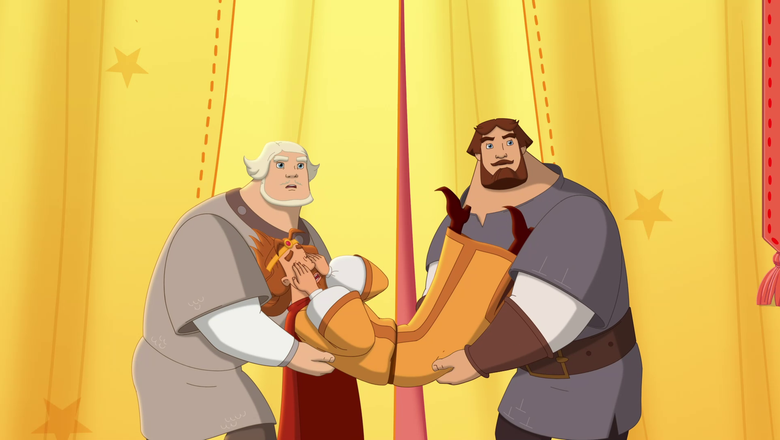 Кадр из мультфильма «Три Богатыря и Пуп Земли»