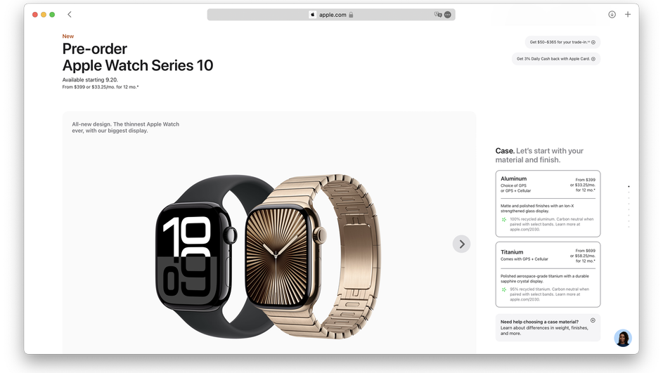 Сколько стоят новые Apple Watch Series 10