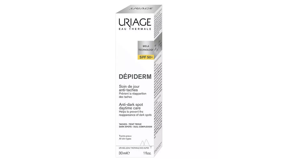 Средство от пигментных пятен фирмы Uriage серии Depiderm SPF 50+ Средство от пигментных пятен фирмы Uriage серии Depiderm SPF 50+